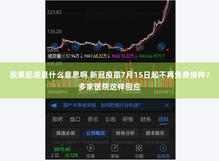 股票配资是什么意思啊 新冠疫苗7月15日起不再免费接种？多家医院这样回应
